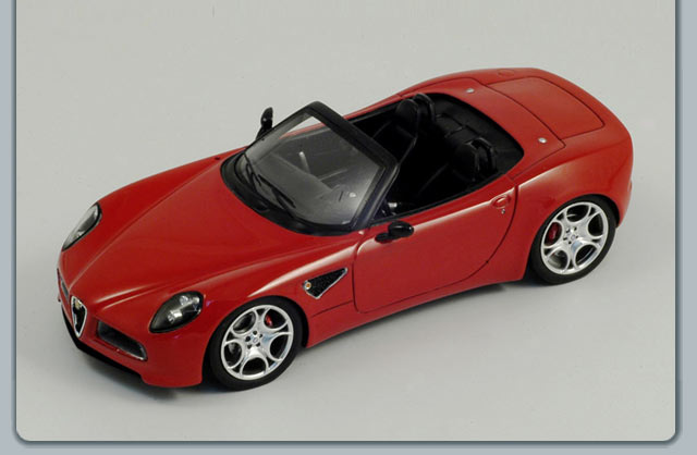 Spark Alfa Romeo 8C Spider 2005 in Red