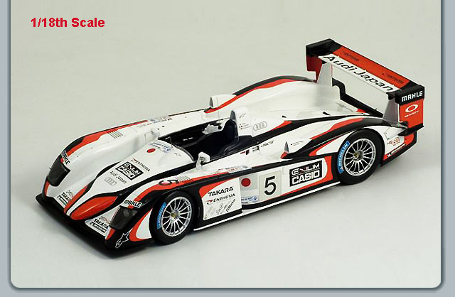 Spark Audi R8  No.5  Winner Le Mans 2004