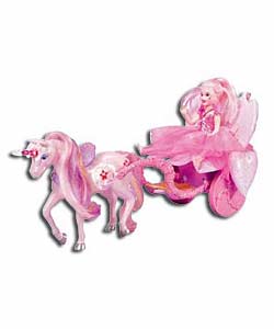 Sparkle Fairies Unicorn and Carriage Playset