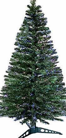 6ft 180cm Beautiful Green Fibre Optic Artificial Indoor Christmas Xmas Tree New