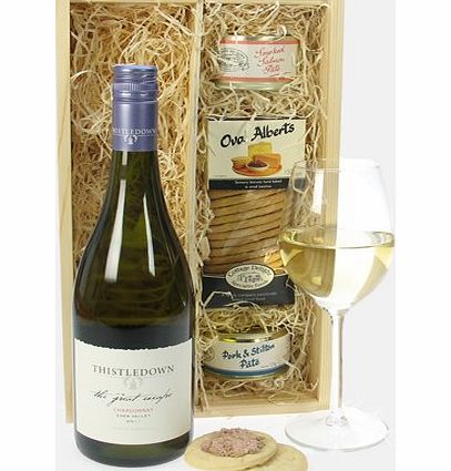 Sparkling Direct Australian Chardonnay Wine And Pate Hamper - Gift Baskets And Hampers