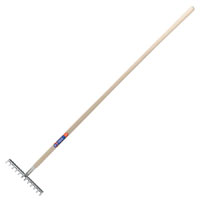 Spear and Jackson Neverbend Stainless Steel Garden Rake Long Handle