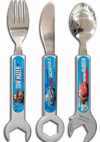 Spearmark 3-Piece Disney Cars 2 Tool Shaped Cutlery Set