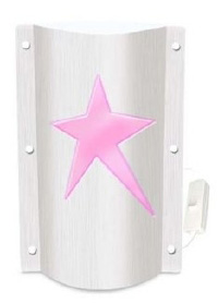 Spearmark Pink Star Children` Kool Table Lamp Energy Saving Design
