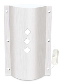 Spearmark White Diamonds Kool Table Lamp Energy Saving Design With White Plastic Shade