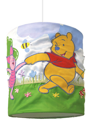 Winnie The Pooh Children` Fabric Pendant Lampshade