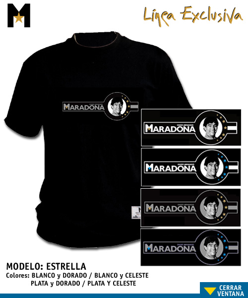 Special Editions  Collectable Maradona shirt - Estrella
