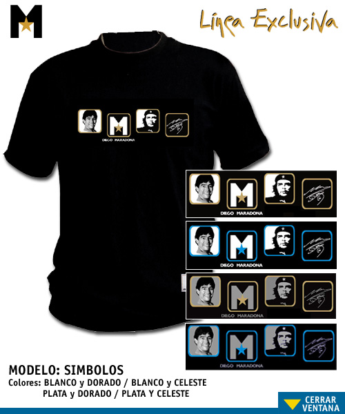 Special Editions  Collectable Maradona shirt - Simbolos