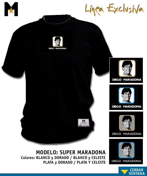  Collectable Maradona shirt - Super Marado