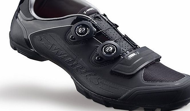 Specialized S Works Trail MTB Shoe Black/Black - 46 Black/Red