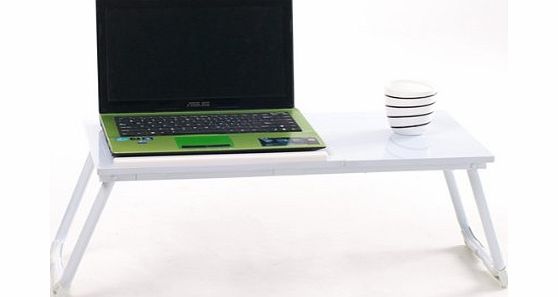 SpecialShare White Steel Tube Foldable Adjustable Laptop Notebook Desk Computer Table
