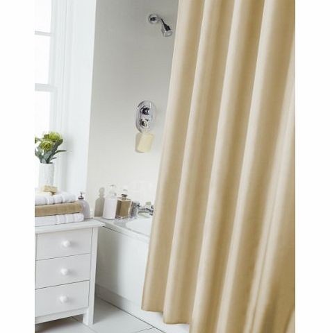 Spectrum 180 x 180 cm Shower Curtain and Rings Set, Latte