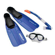 Speedo Adult Scuba Set Blue Large