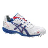 Speedo ASICS Gel-Advance 2 Adult Cricket Shoes , UK8.5, WHITE/RED/HARBOR
