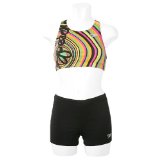 Speedo Endurance Plus Team Stripe Placement 2 Piece Boyleg