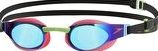 Speedo, 1294[^]230888 Fastskin 3 Elite Goggle Mirror - Pink and Green