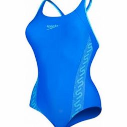 Speedo Fit Monogram Racerback Ladies Swimsuit