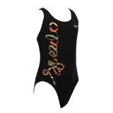 Speedo Girls Endurance Plus Team Stripe Placement Splashback