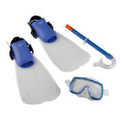 speedo Junior Scuba Set Blue Medium