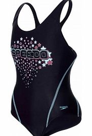 Logo Placement Splashback Girls Swimsuit
