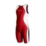 Speedo ORCA RS1 Killa Mens Triathlon Race Suit, L, BLACK/RED
