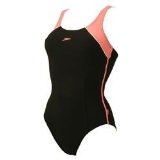 Speedo Premiere 1 Piece - Black and Pink