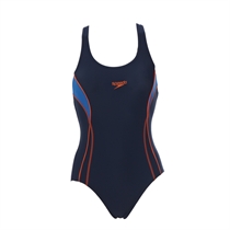 speedo Swimsuit Navy With Racer Style Back