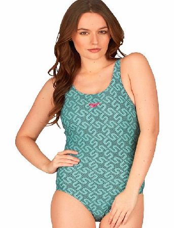 Speedo Womens All Over Muscle Back Swimsuit