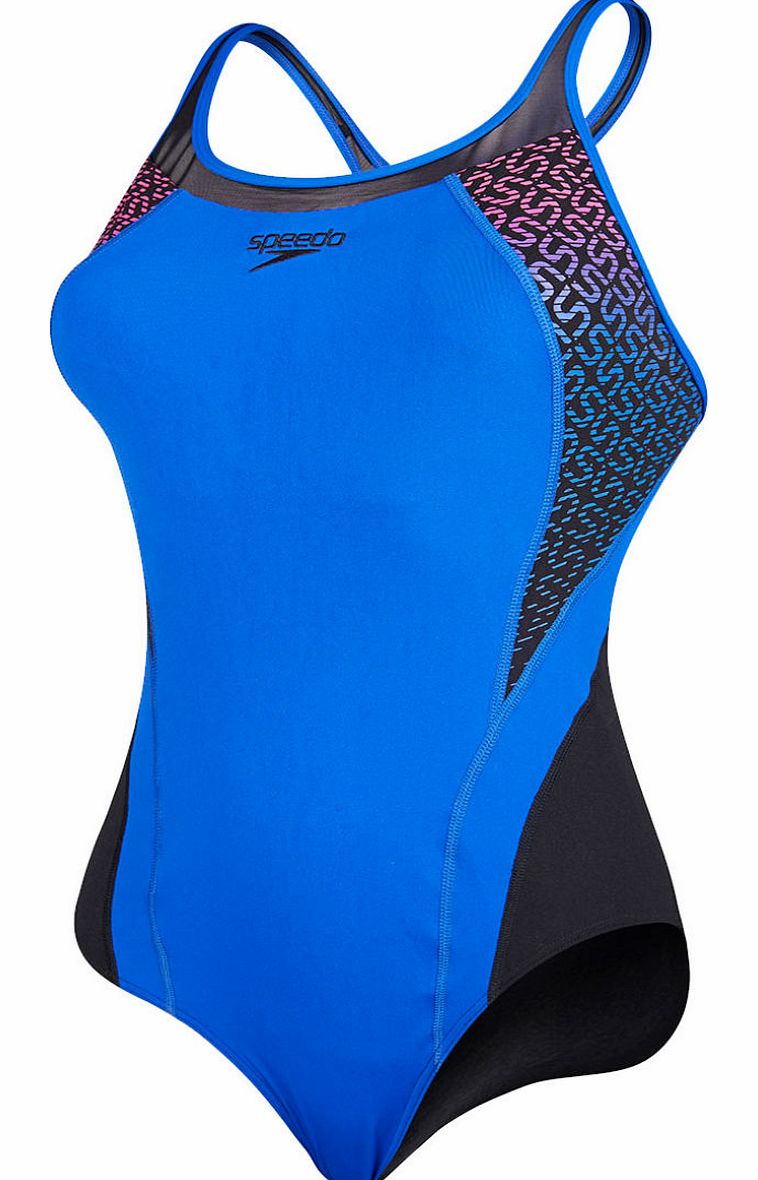 Speedo Womens Fit Pinnacle Kickback Swimsuit