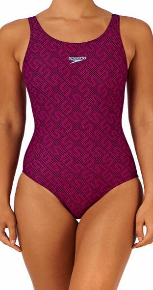 Speedo Womens Speedo Monogram Allover Muscleback