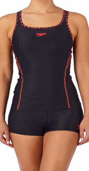 Speedo Womens Speedo Speedfit Tankini Set - Navy/siren