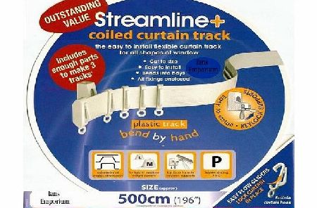 Speedy 5m BENDABLE CURTAIN TRACK FOR STRAIGHT 