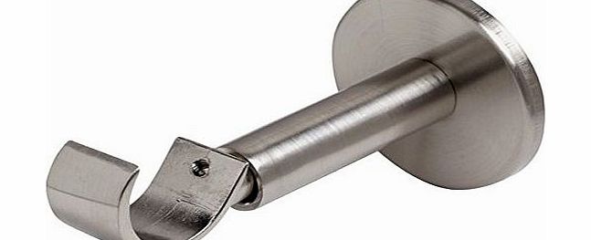 Speedy Poles Apart IDC 28mm Curtain Pole Support, Satin Silver