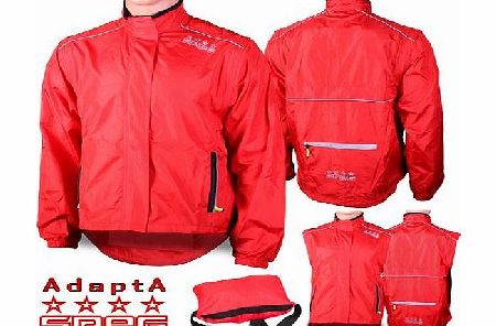 SPEG AdaptA Mk2 Cycling Jacket / Gilet - Red Cycle (Red, 2XL: 44 - 46`` chest)