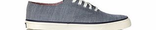 SPERRY Grey and white lace-up trainers