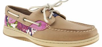 Sperry womens sperry tan bluefish 2 eye flats