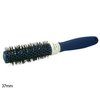 Ceramic rapid dry barrel brush with short ionic nylon bristles that penetrate.  quickly setting hair