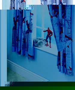 Spider-Man Gravity Pair of 66 x 54in Curtains