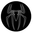 Black Spider Button Badges