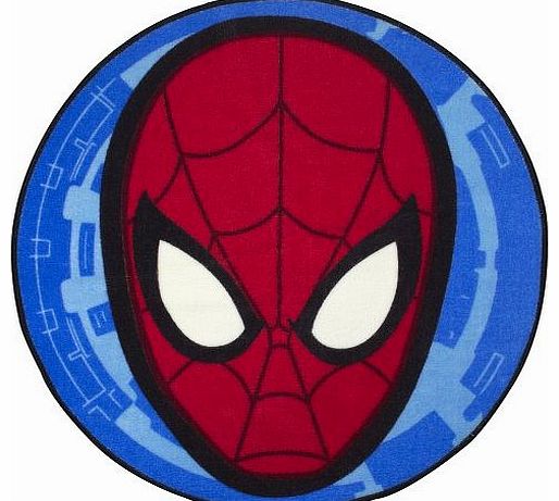 Childrens/Kids Marvel Ultimate Spiderman City Bedroom Floor Rug/Mat (74cm x 74cm) (Red/Blue)