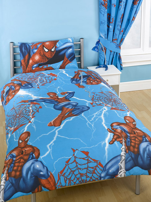 Spiderman Duvet Cover and Pillowcase Lightning