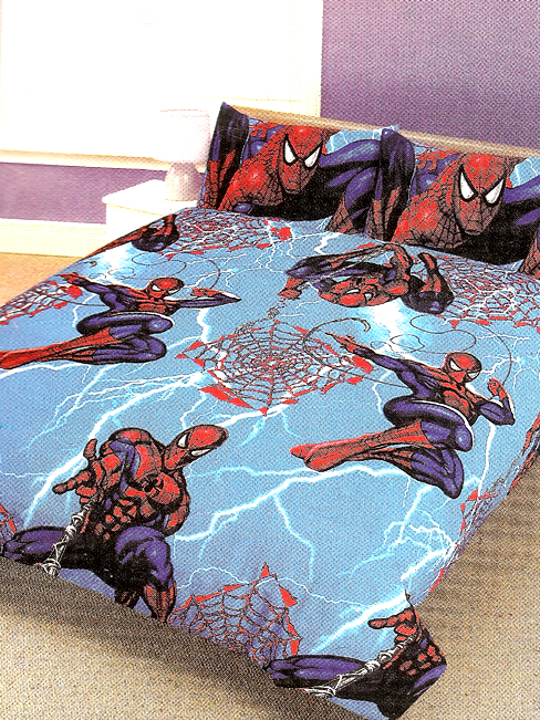 Spiderman Lightening Double Duvet Cover and Pillowcase Bedding - Special Low Price