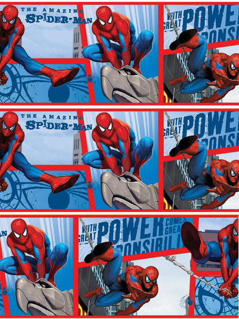 The Amazing Spiderman 7 Self Adhesive Wallpaper Border