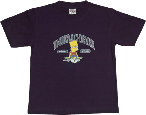 Bart Simpson Underachiever Kids T-Shirt from Spike