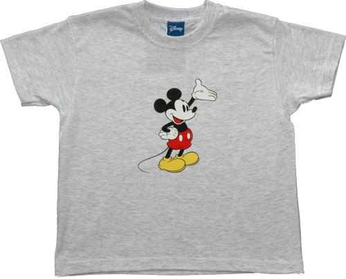 Spike Kids Classic Mickey Mouse Grey T-Shirt from Spike