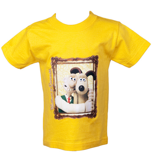 Kids Wallace and Gromit Portrait T-Shirt from