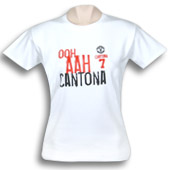 Spike Ladies Eric Cantona ooh aah Cantona T-Shirt - White.
