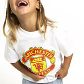 Manchester United Crest T-Shirt - White.