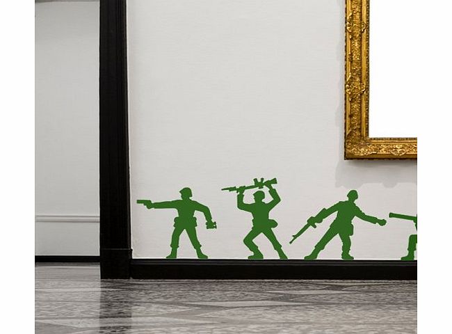 Spin Collective Toy Soldiers Wall Stickers(Forest Green)