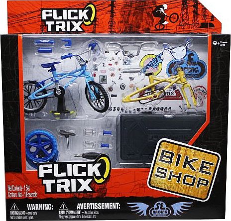 Flick Trix Bike Shop Playset Finger BMX